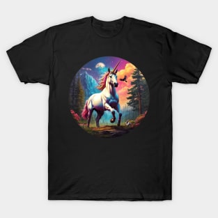 Majestic Rainbow Unicorn T-Shirt